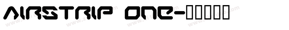 Airstrip One字体转换